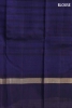 Temple Contrast Linen Kanjeevaram Silk Saree